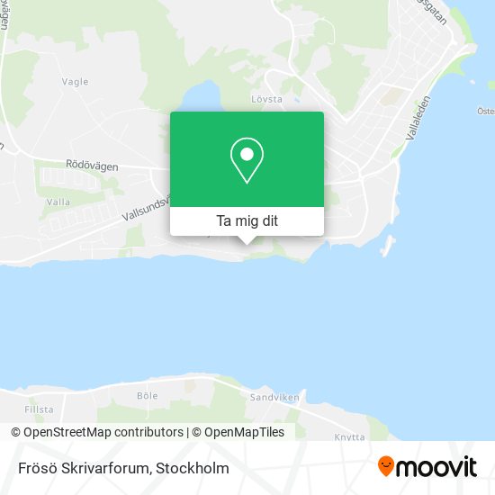 Frösö Skrivarforum karta