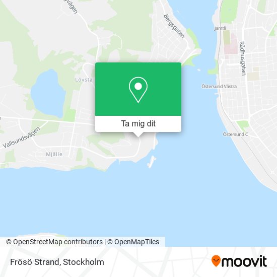 Frösö Strand karta