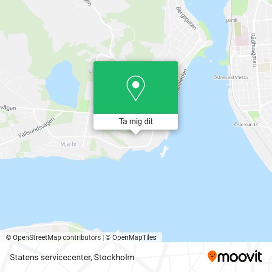 Statens servicecenter karta
