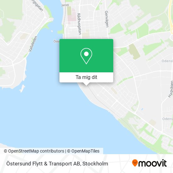 Östersund Flytt & Transport AB karta
