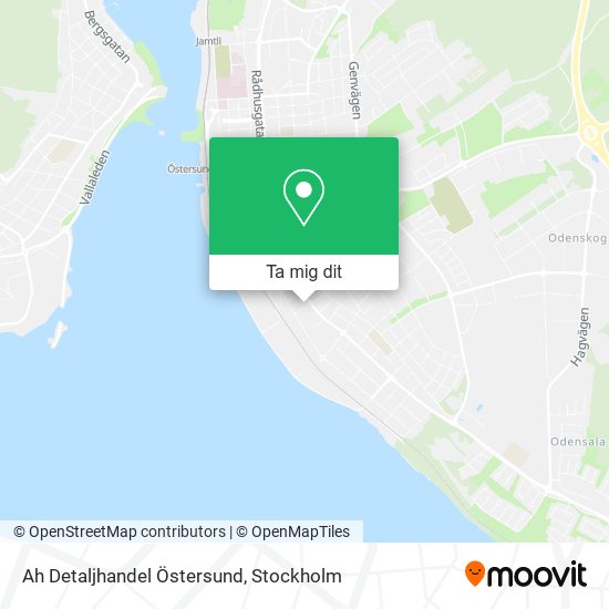 Ah Detaljhandel Östersund karta