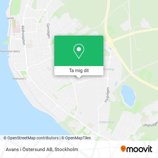 Avans i Östersund AB karta