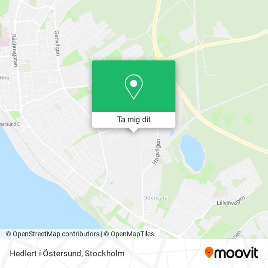 Hedlert i Östersund karta