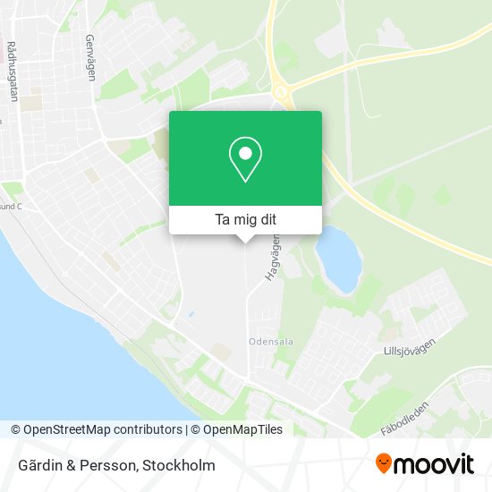 Gãrdin & Persson karta