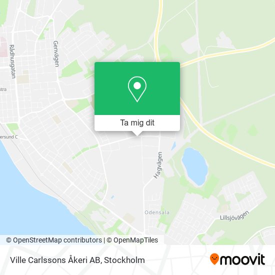 Ville Carlssons Åkeri AB karta