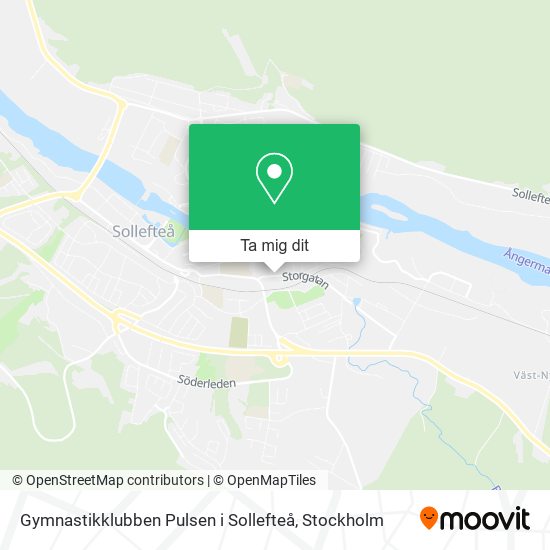 Gymnastikklubben Pulsen i Sollefteå karta