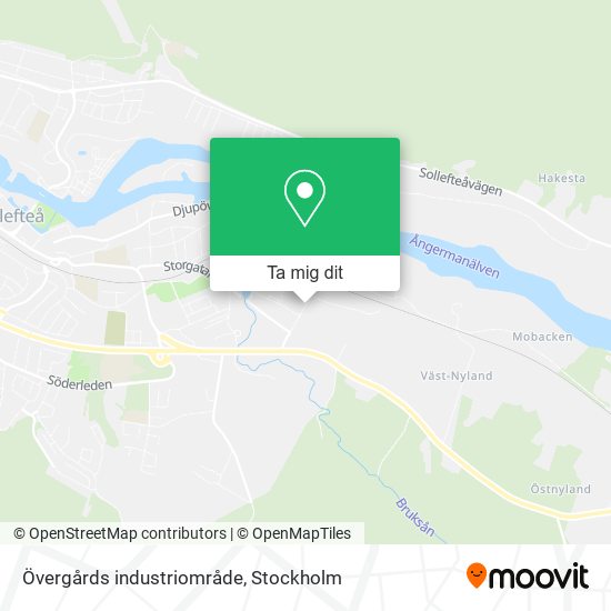 Övergårds industriområde karta