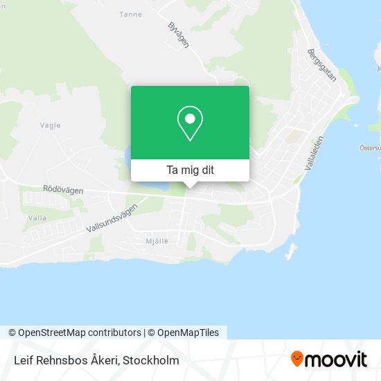 Leif Rehnsbos Åkeri karta