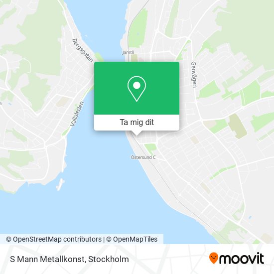 S Mann Metallkonst karta
