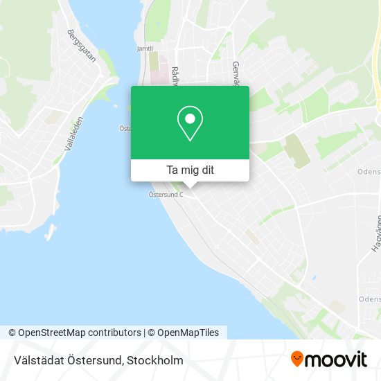 Välstädat Östersund karta