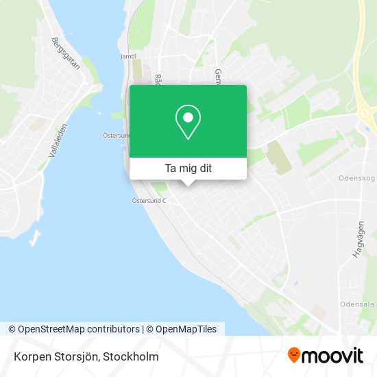 Korpen Storsjön karta