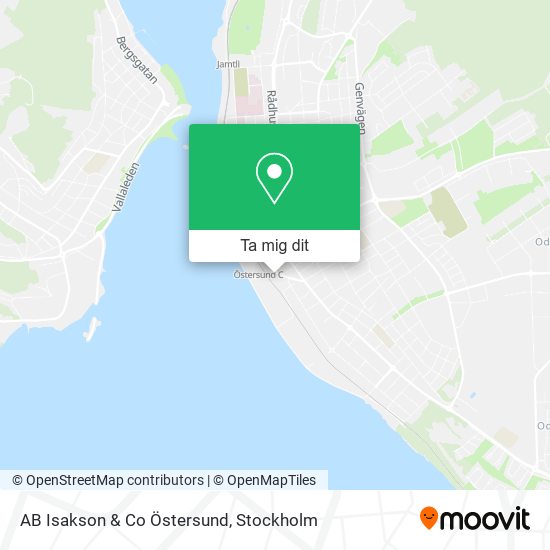 AB Isakson & Co Östersund karta