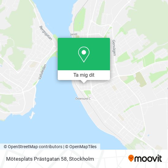 Mötesplats Prästgatan 58 karta