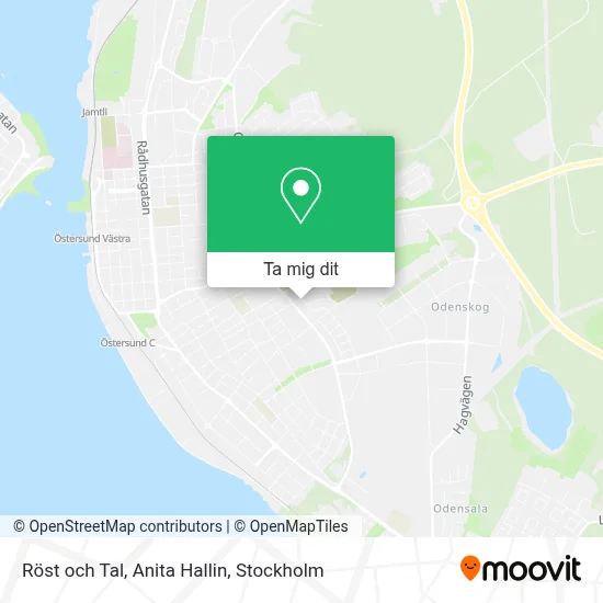 Röst och Tal, Anita Hallin karta