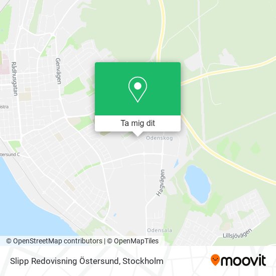 Slipp Redovisning Östersund karta