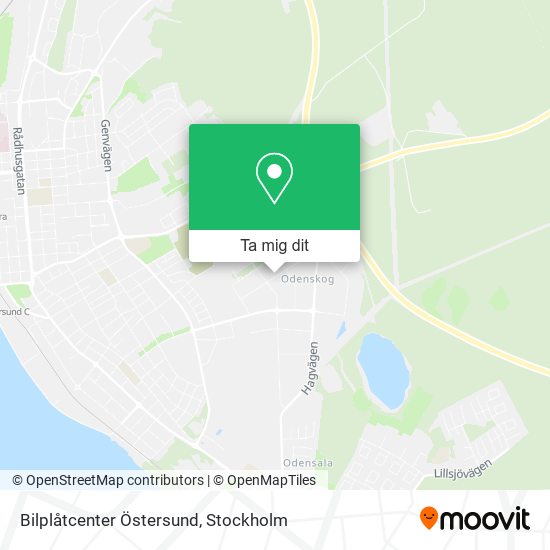 Bilplåtcenter Östersund karta