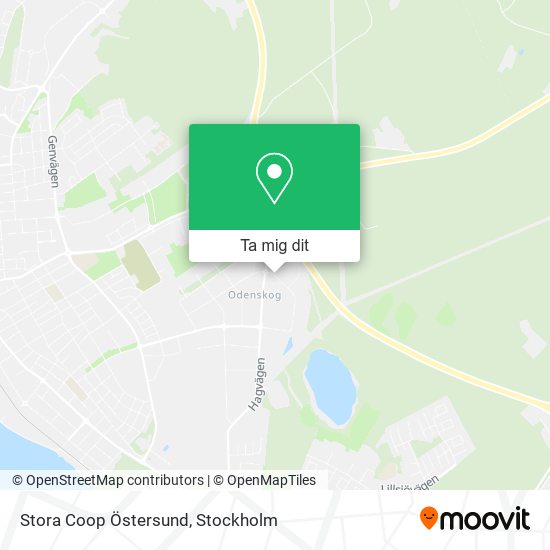 Stora Coop Östersund karta