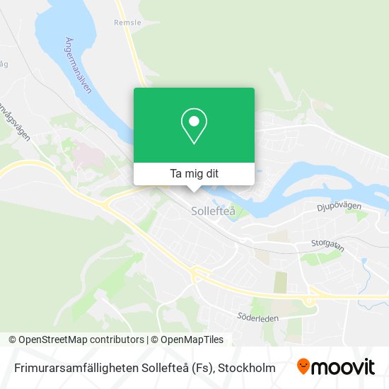 Frimurarsamfälligheten Sollefteå (Fs) karta