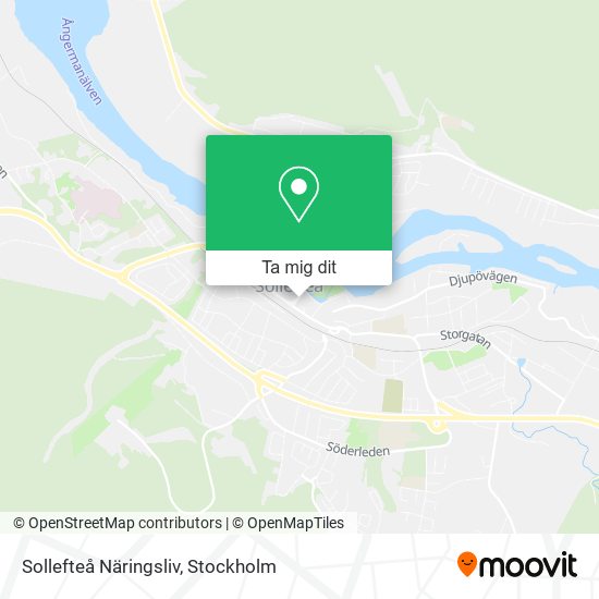 Sollefteå Näringsliv karta