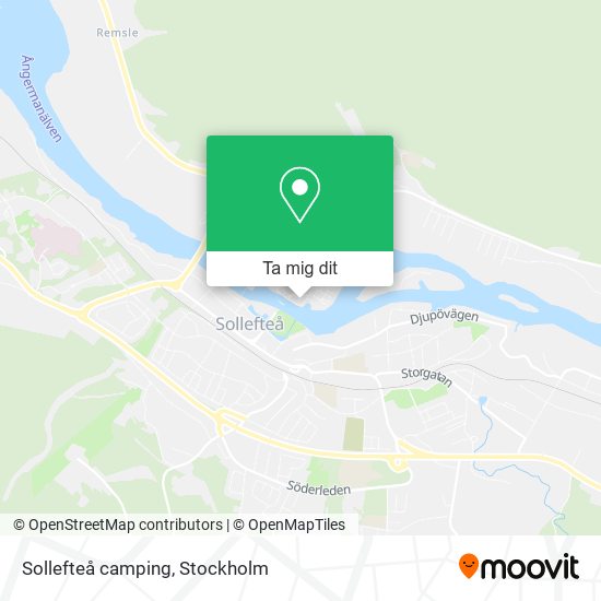 Sollefteå camping karta