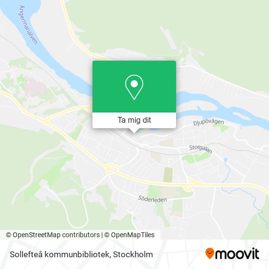 Sollefteå kommunbibliotek karta