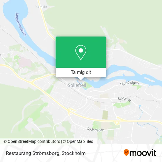 Restaurang Strömsborg karta