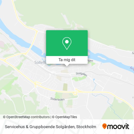Servicehus & Gruppboende Solgården karta