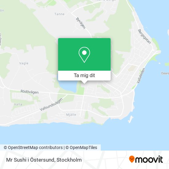 Mr Sushi i Östersund karta