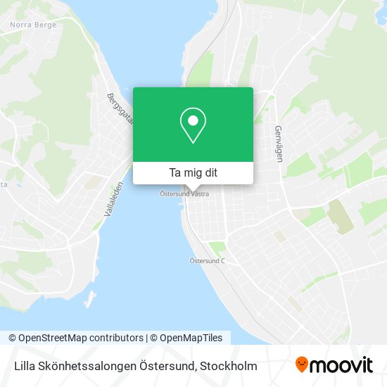 Lilla Skönhetssalongen Östersund karta