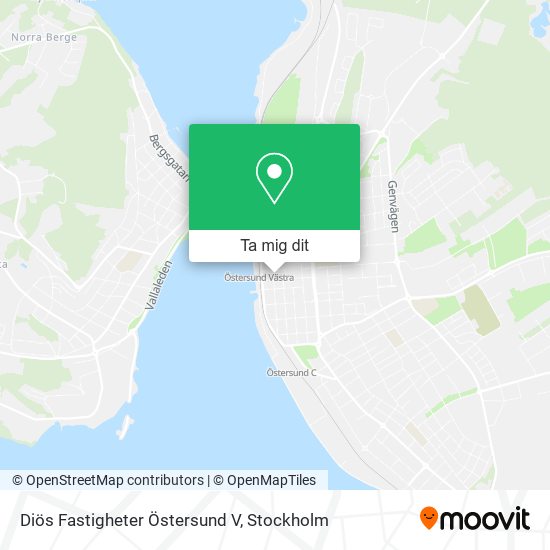 Diös Fastigheter Östersund V karta