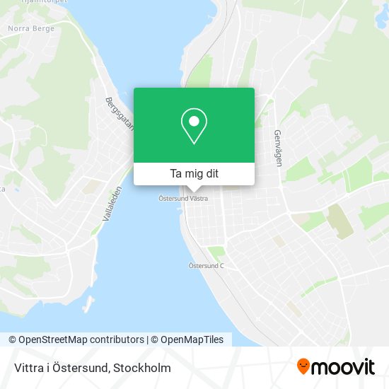 Vittra i Östersund karta