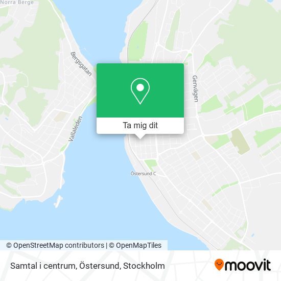 Samtal i centrum, Östersund karta