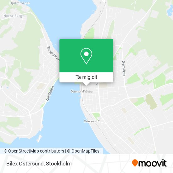 Bilex Östersund karta
