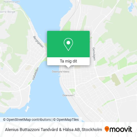 Alenius Buttazzoni Tandvård & Hälsa AB karta