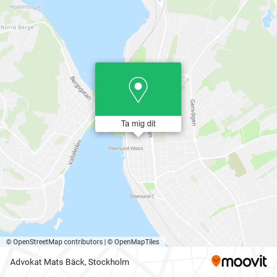 Advokat Mats Bäck karta
