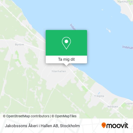 Jakobssons Åkeri i Hallen AB karta