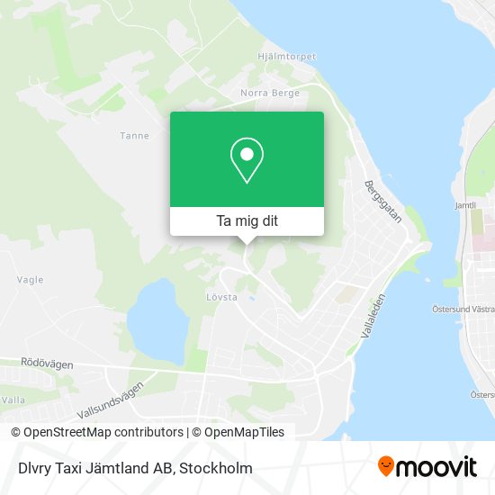 Dlvry Taxi Jämtland AB karta