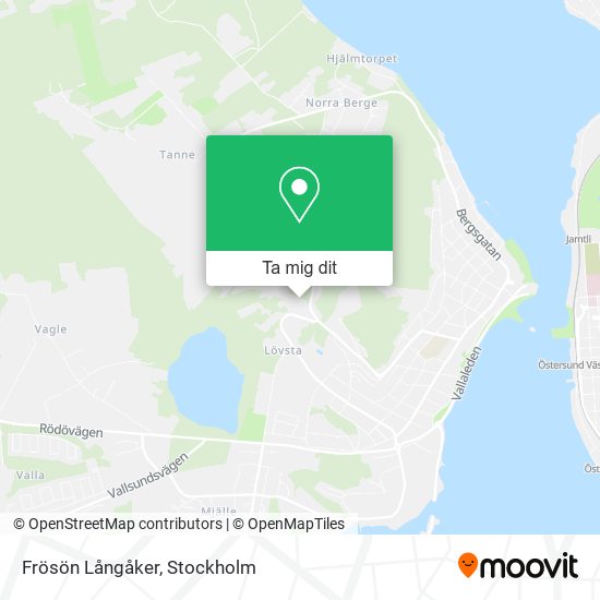 Frösön Långåker karta