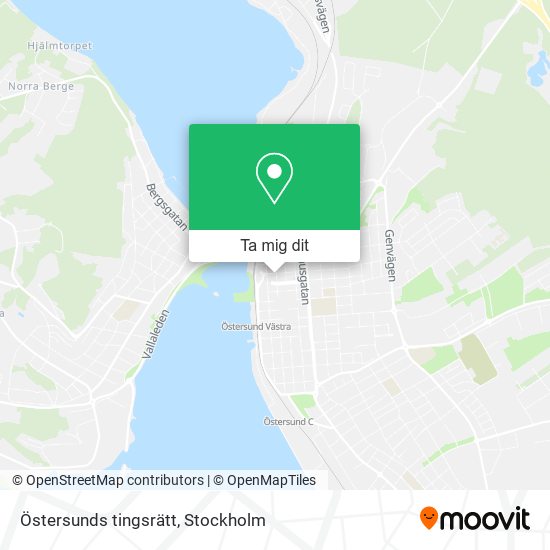 Östersunds tingsrätt karta