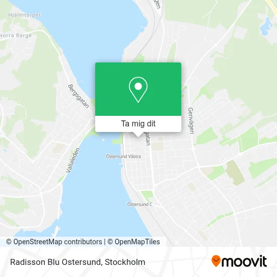 Radisson Blu Ostersund karta
