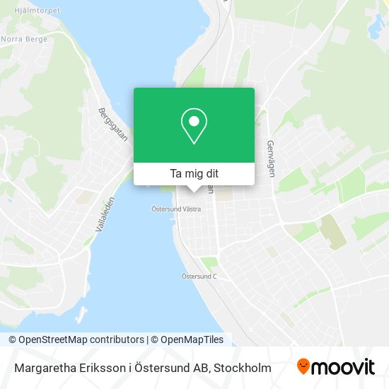 Margaretha Eriksson i Östersund AB karta