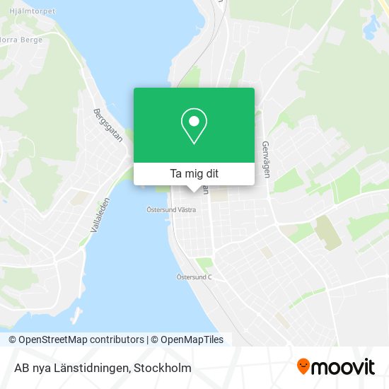 AB nya Länstidningen karta