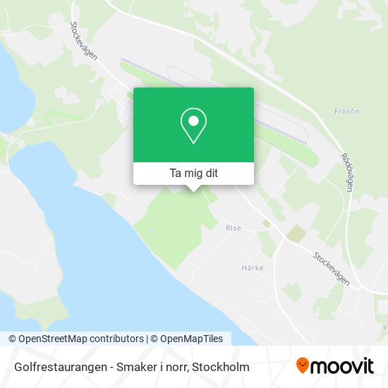 Golfrestaurangen - Smaker i norr karta