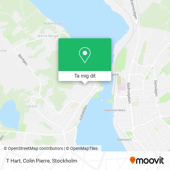 T Hart, Colin Pierre karta