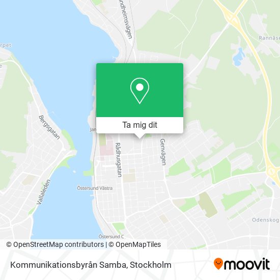 Kommunikationsbyrån Samba karta