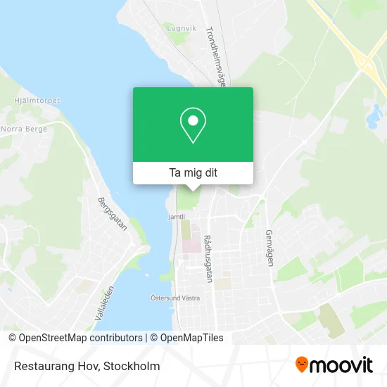 Restaurang Hov karta