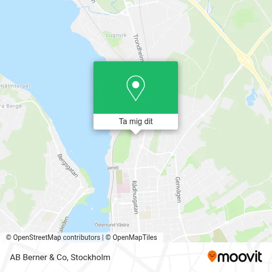 AB Berner & Co karta