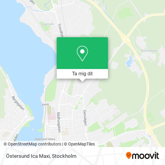 Östersund Ica Maxi karta