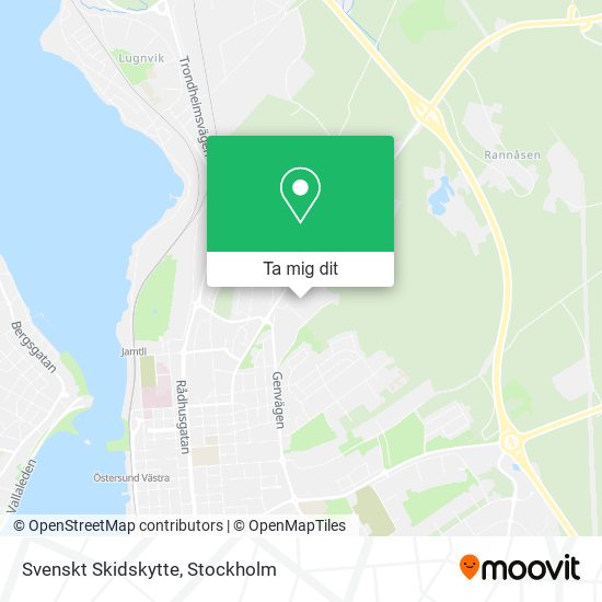 Svenskt Skidskytte karta