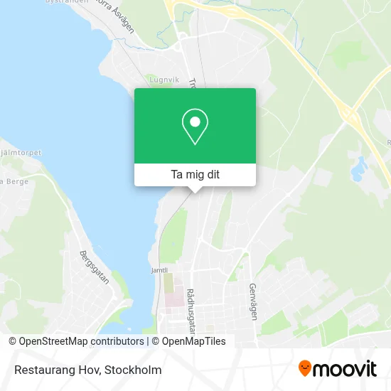 Restaurang Hov karta